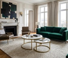 Gold & Marble Round Coffee