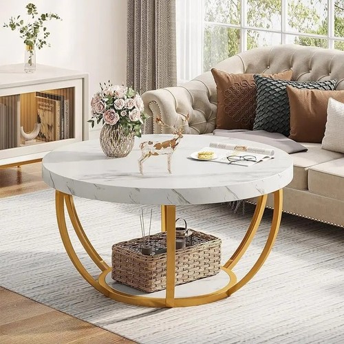 Round coffee table - coffee, table,32-inch