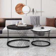 Round Coffee Table Set with