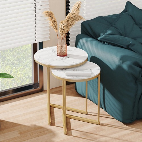 Round nesting coffee table - round,