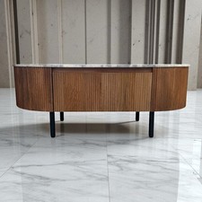 Solid Mango Wood Fluted Base &