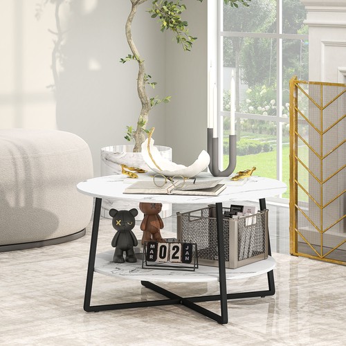 Tier round coffee table - coffee,
