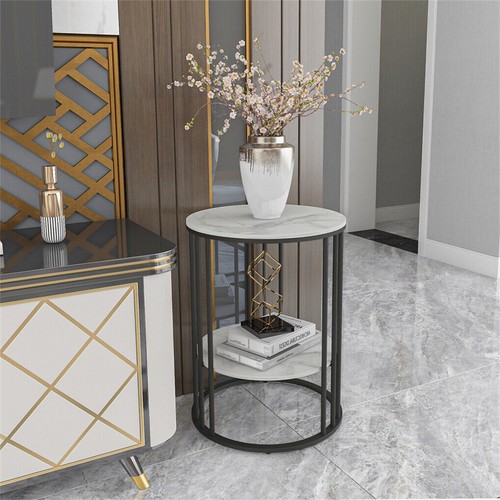 Nordic marble small side table - marble,