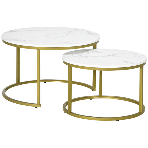 Homcom marble coffee - homcom, set